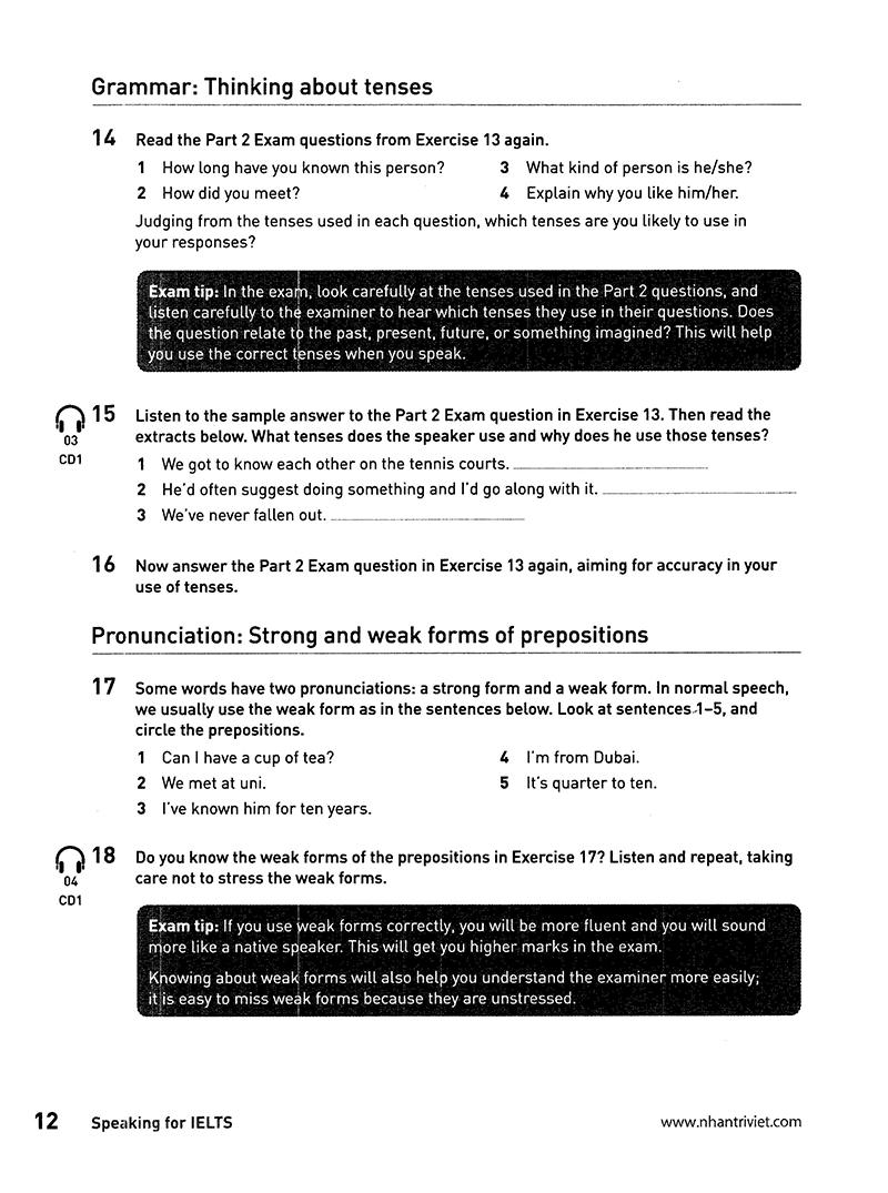 Collins - Speaking For Ielts (Tái Bản)