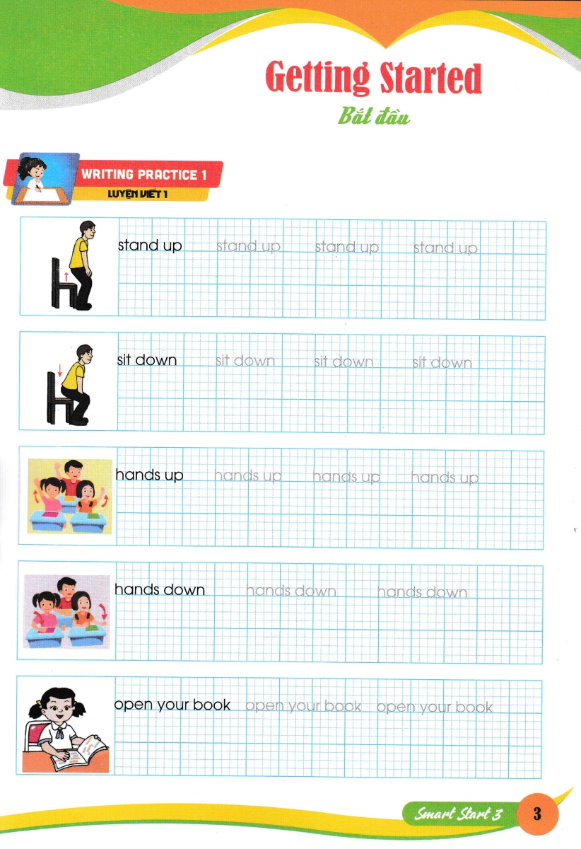 Sách - Em Luyện Viết Tiếng Anh Và Nhớ Từ Vựng - Smart Start 3 (Bám Sát SGK I-Learn Smart Start 3)