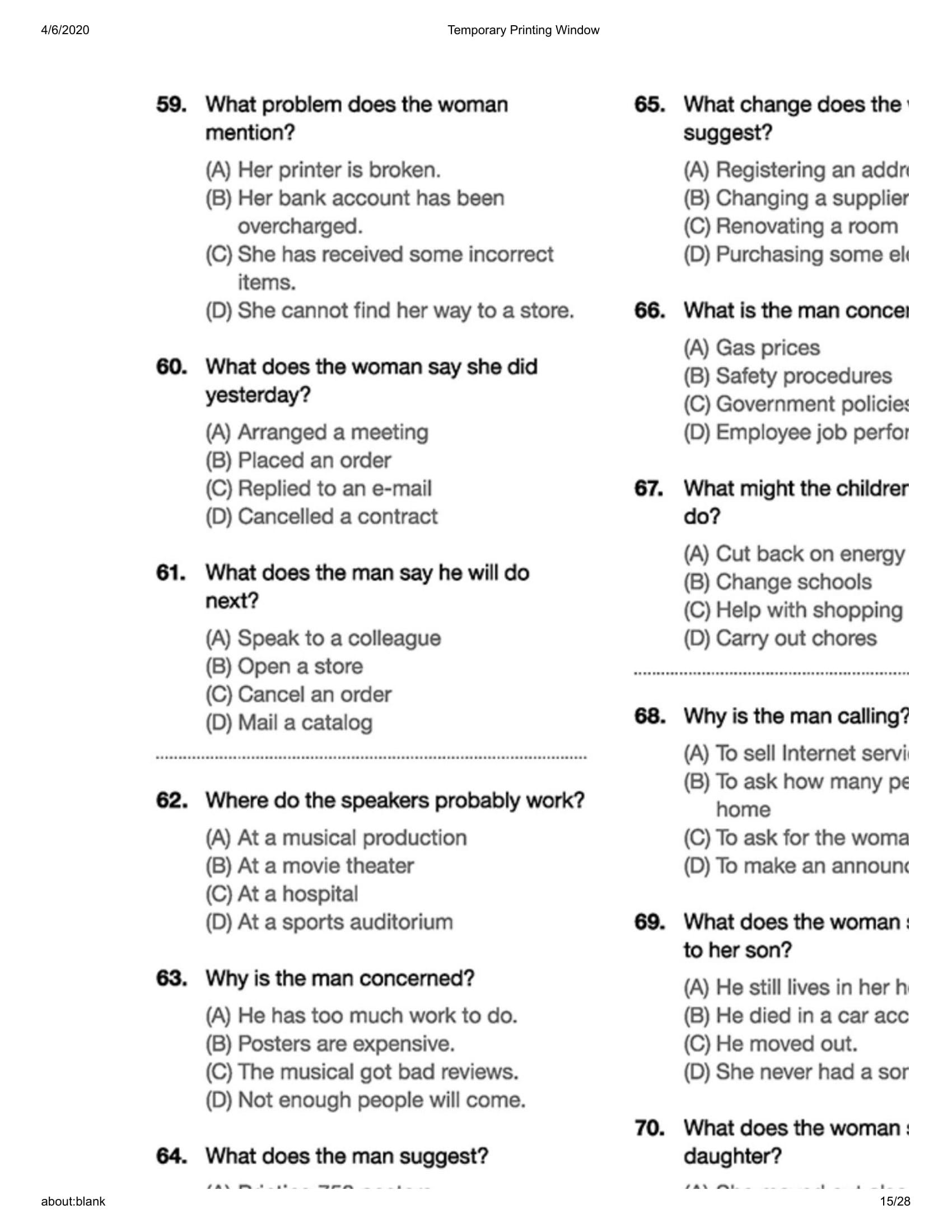 Comprehensive Toeic Training 1000 Practice Test Items (Vol 3) - Kèm CD