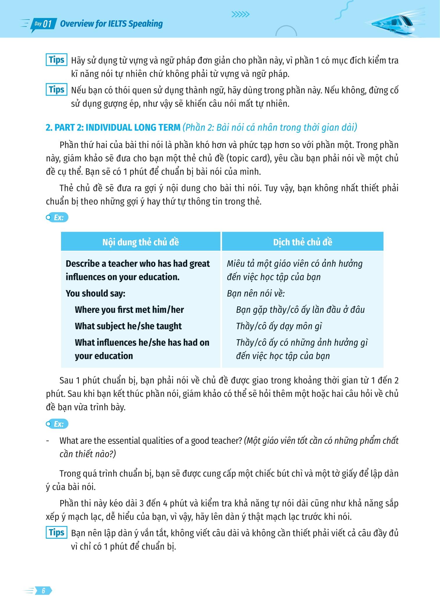 Ielts Cấp Tốc - 20 Ngày Speaking