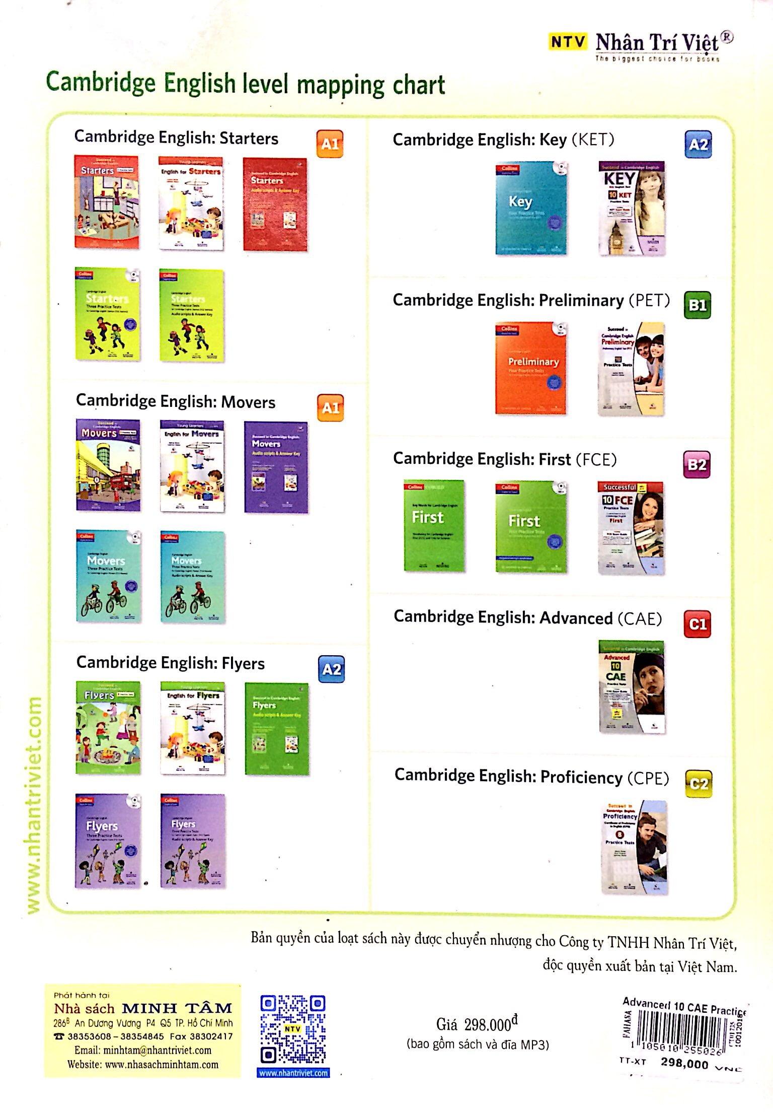Succeed In Cambridge English - Advanced 10 CAE (Kèm CD)