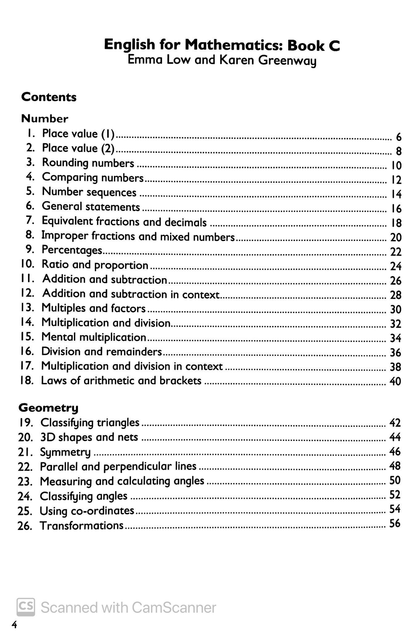 English For Mathematics Book C