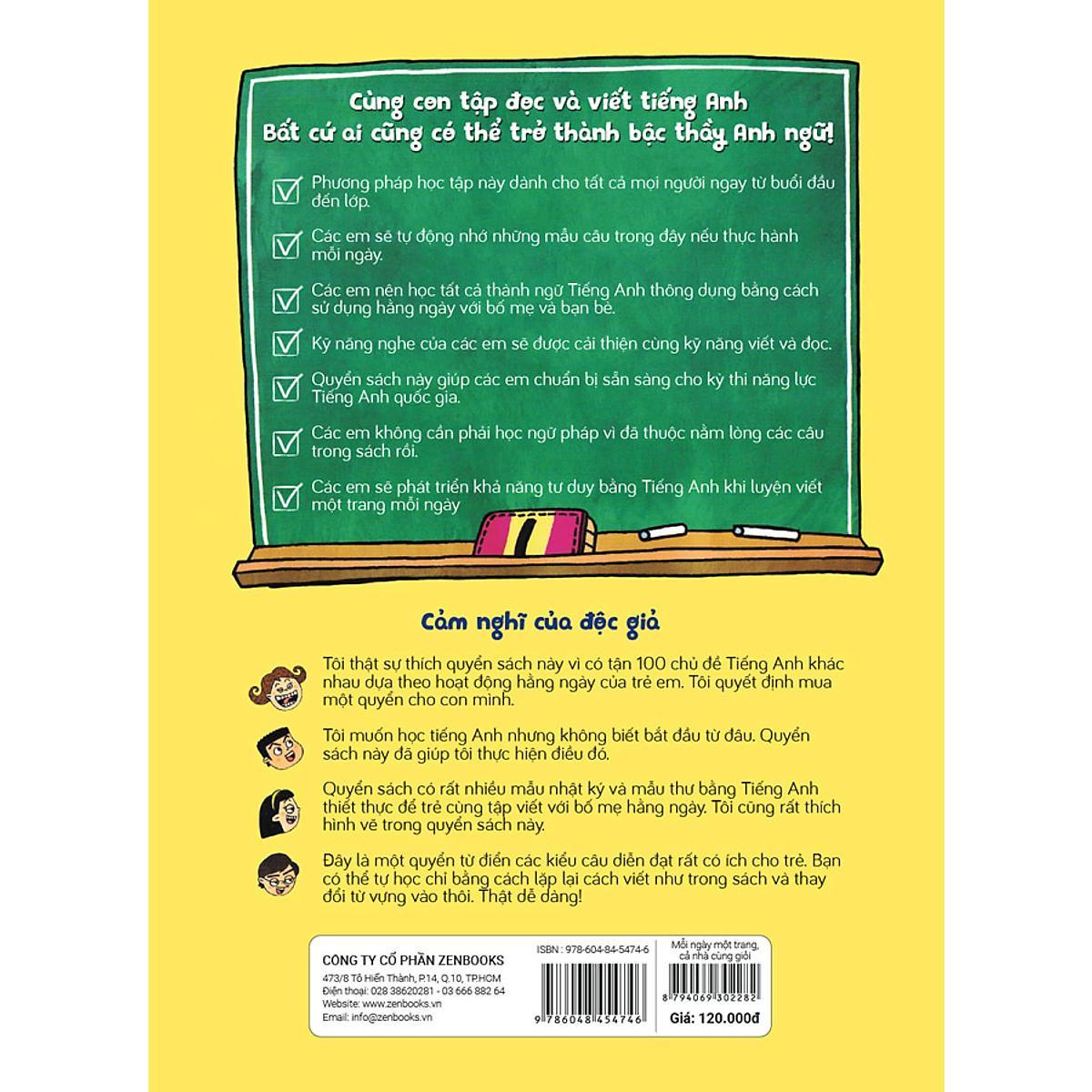 Sách - Mỗi Ngày Một Trang, Cả Nhà Cùng Giỏi - Baek Yeob Seon - Zenbooks