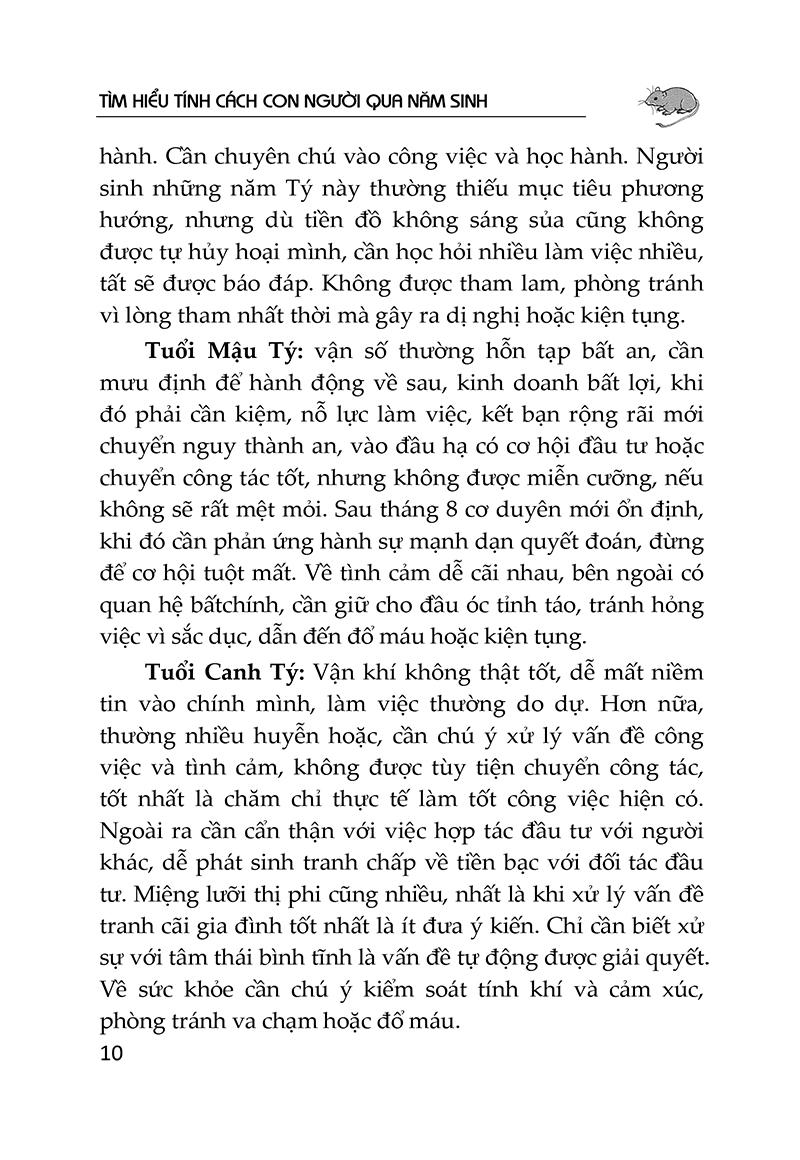 Tìm Hiểu Tính Cách Con Người Qua Năm Sinh Tuổi Tý