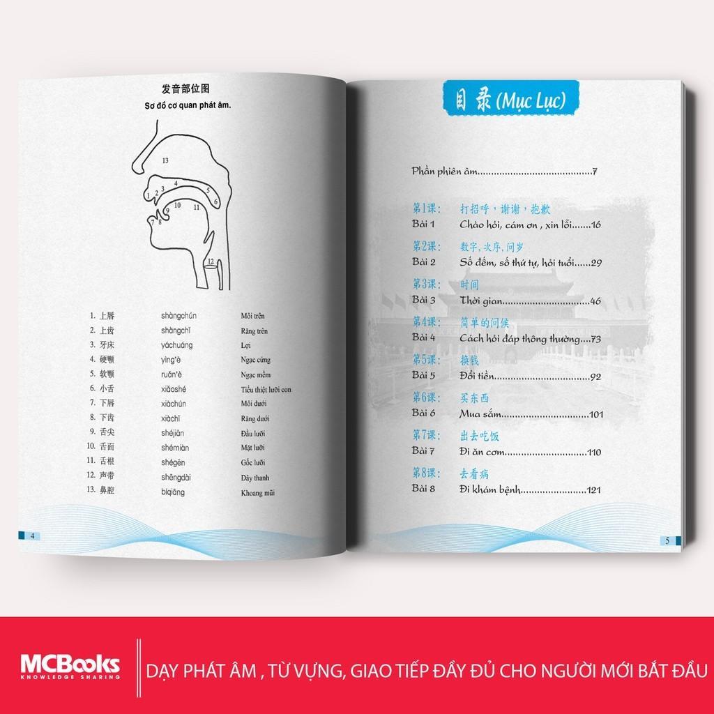 Sách - Học Nhanh Nhớ Lâu 1500 Từ Vựng Tiếng Trung Thông Dụng + Tự Học Tiếng Trung Cho Người Mới Bắt Đầu - MCBooks