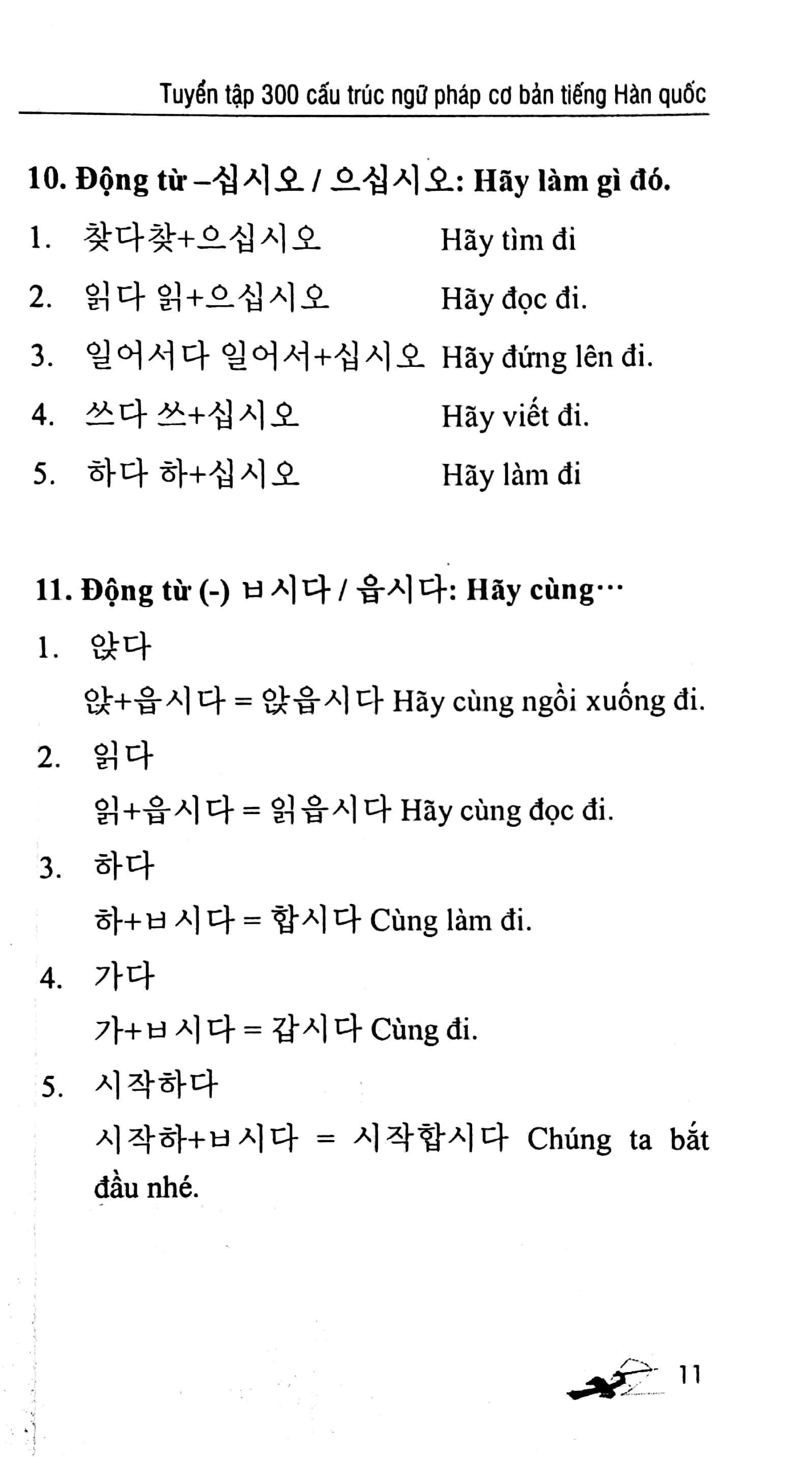 300 Cấu Trúc Ngữ Pháp Cơ Bản Tiếng Hàn