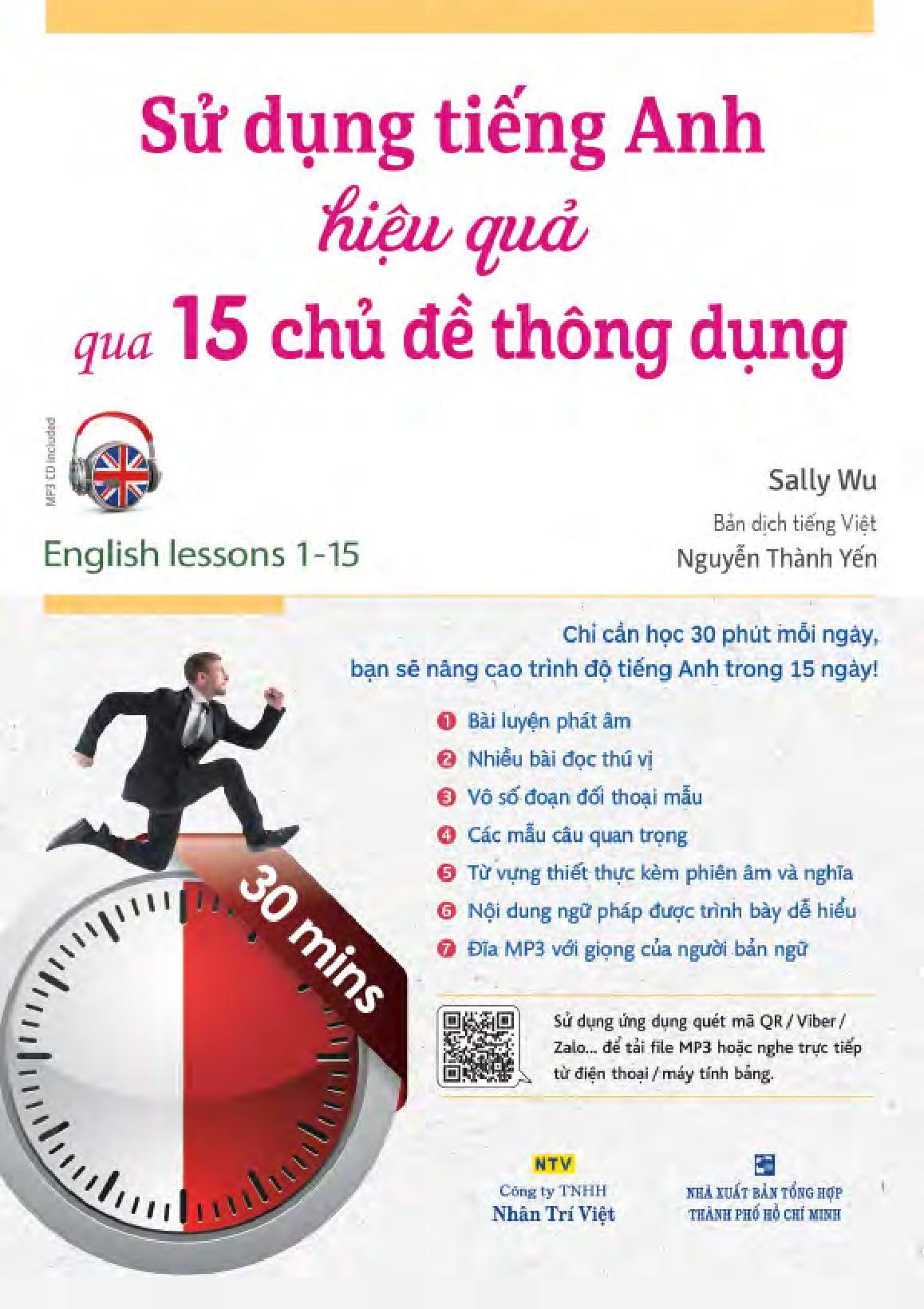 Sử Dụng Tiếng Anh Hiệu Quả Qua 15 Chủ Đề Thông Dụng (Kèm file MP3)