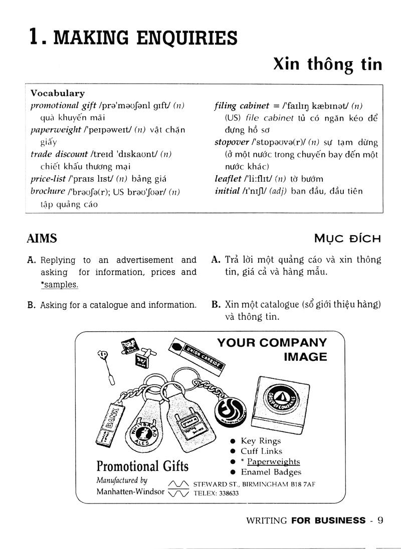 Luyện Kỹ Năng Viết Thư Tín Thương Mại - Writing For Business