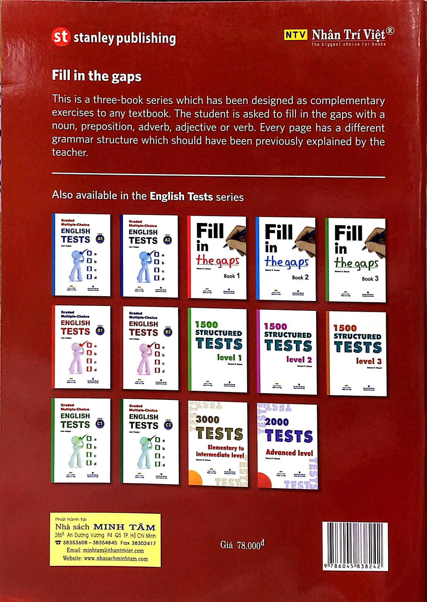 Fill In The Gaps - Book 1 (Không CD)