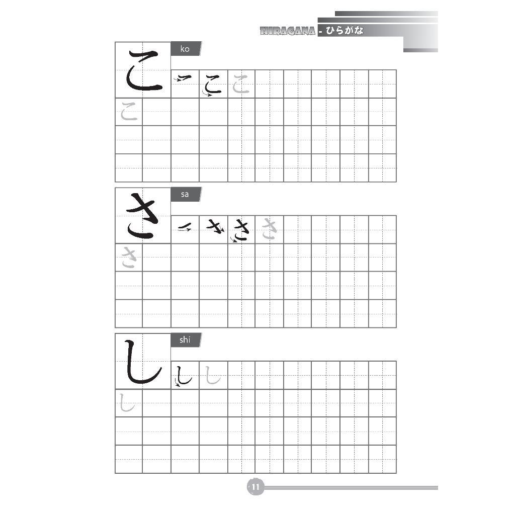 Sách - Tập Viết Tiếng Nhật Căn Bản Hiragana - Minh Thắng