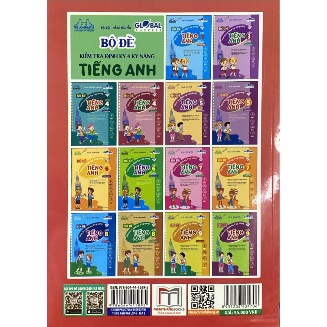GLOBAL SUCCESS - Bộ Đề Kiểm Tra Tiếng Anh Lớp 3 Tập 1 - Có đáp án (CÓ FILE NGHE)