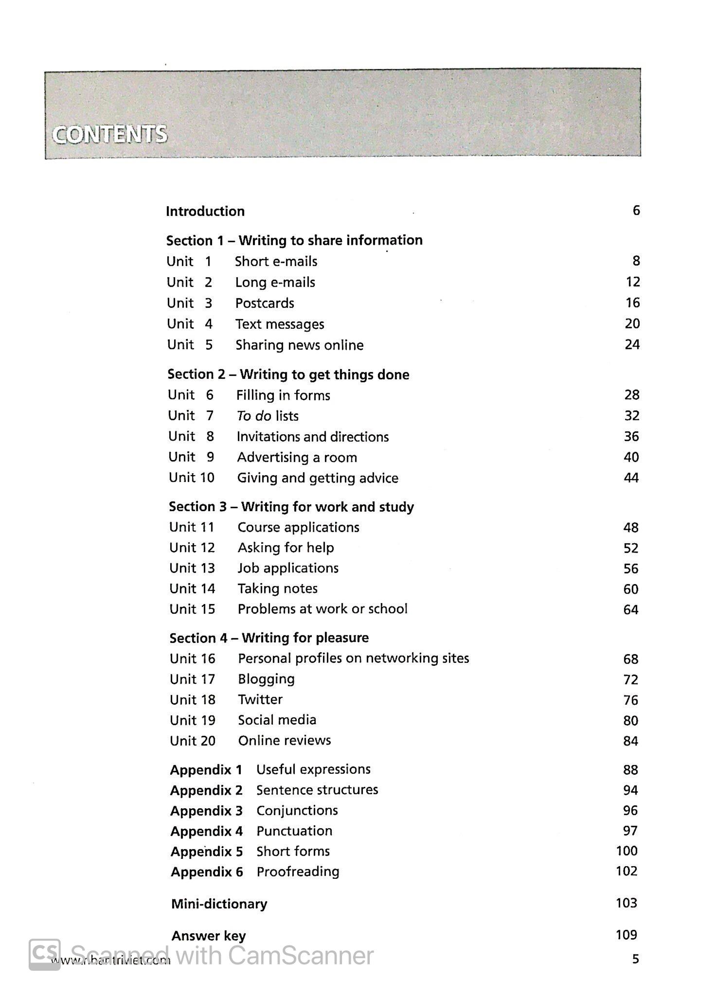 Collins English For Life - Writing A2 Pre-intermediate