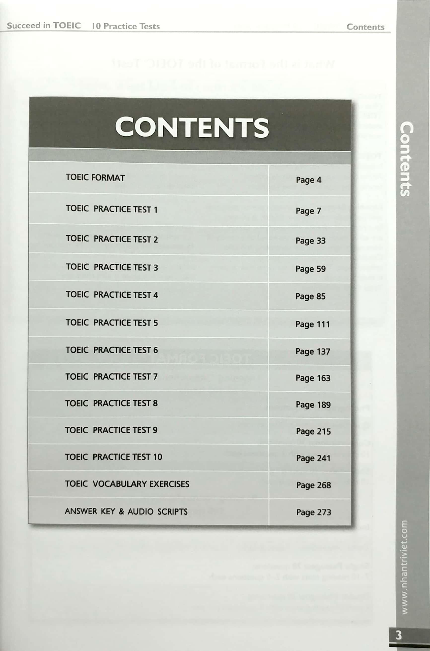 Succeed in TOEIC 10 Practice Tests (Kèm file MP3)