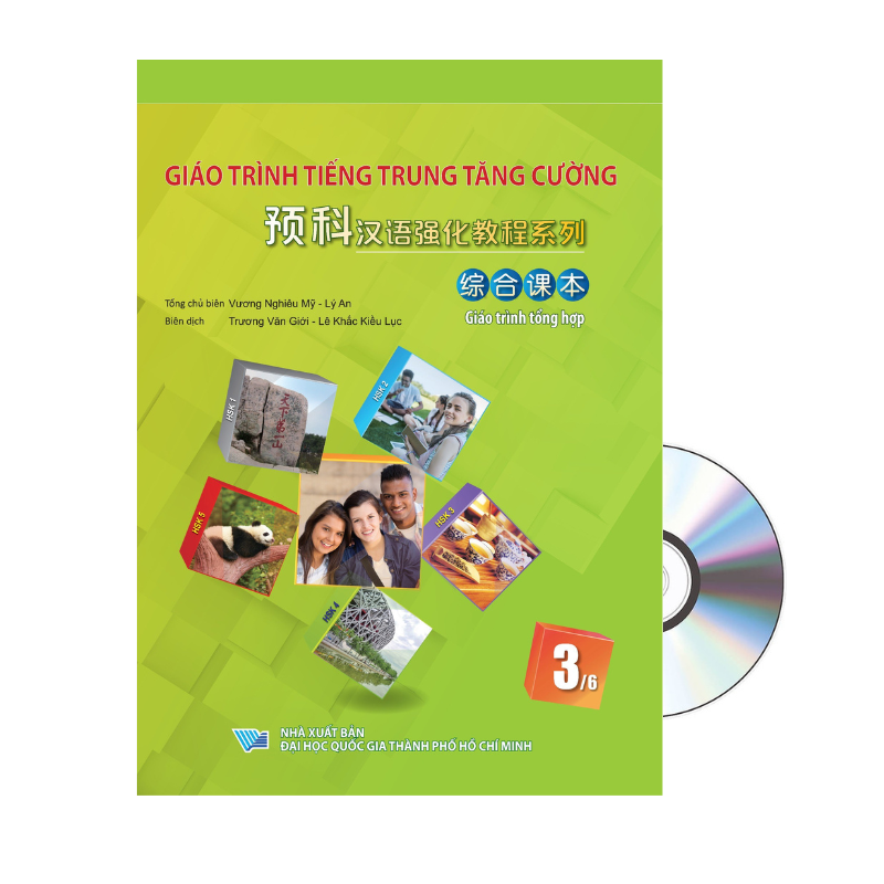 Sách - combo:Giáo Trình Tiếng Trung Tăng Cường - Giáo trình tổng hợp tập 1+2+3+4+5+6 + DVD Tài liệu