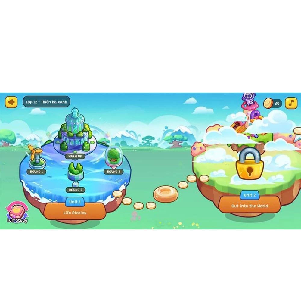 Gói Edufun Premium Level 12 (Thẻ Học Tiếng Anh EDUFUN + Tặng Kèm Sách Học Sinh, Sách Bài Tập, 2 Cuốn Truyện)