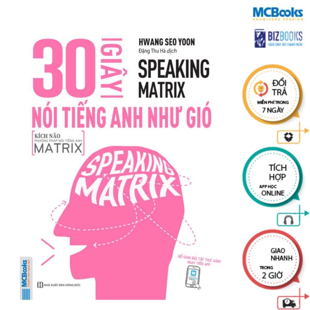 Sách - Combo 4 Cuốn Speaking Matrix – Nói Tiếng Anh Như Gió - MCBooks