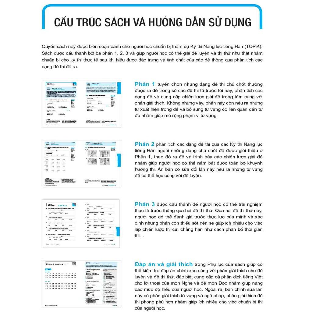 - Combo Cẩm Nang Luyện Thi Năng Lực Tiếng Hàn TOPIK ( Tập 1 + Tập 2 ) + CD - - Bản Quyền