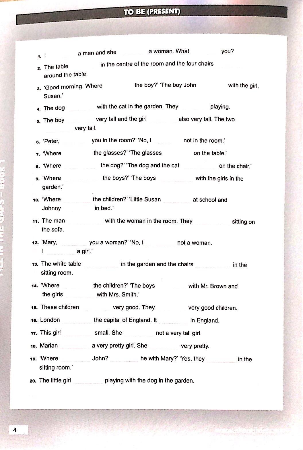 Fill In The Gaps - Book 1 (Không CD)