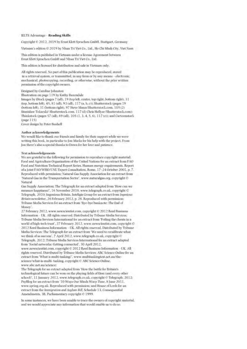 IELTS Advantage Reading Skills