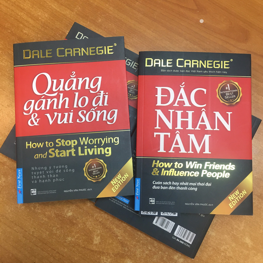 Sách - Combo 2 Cuốn Sách: Đắc Nhân Tâm (Khổ Lớn) + Quẳng Gánh Lo Đi Và Vui Sống (Khổ Lớn) - (Tái Bản)