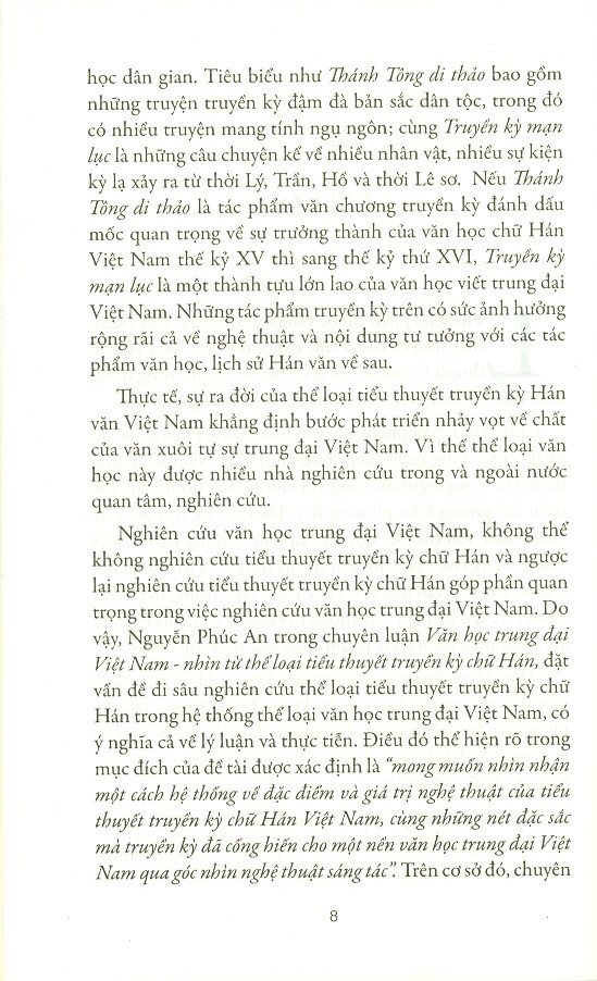 Văn Học Trung Đại Việt Nam Nhìn Từ Thể Loại Tiểu Thuyết Truyền Kỳ Chữ Hán (TH)