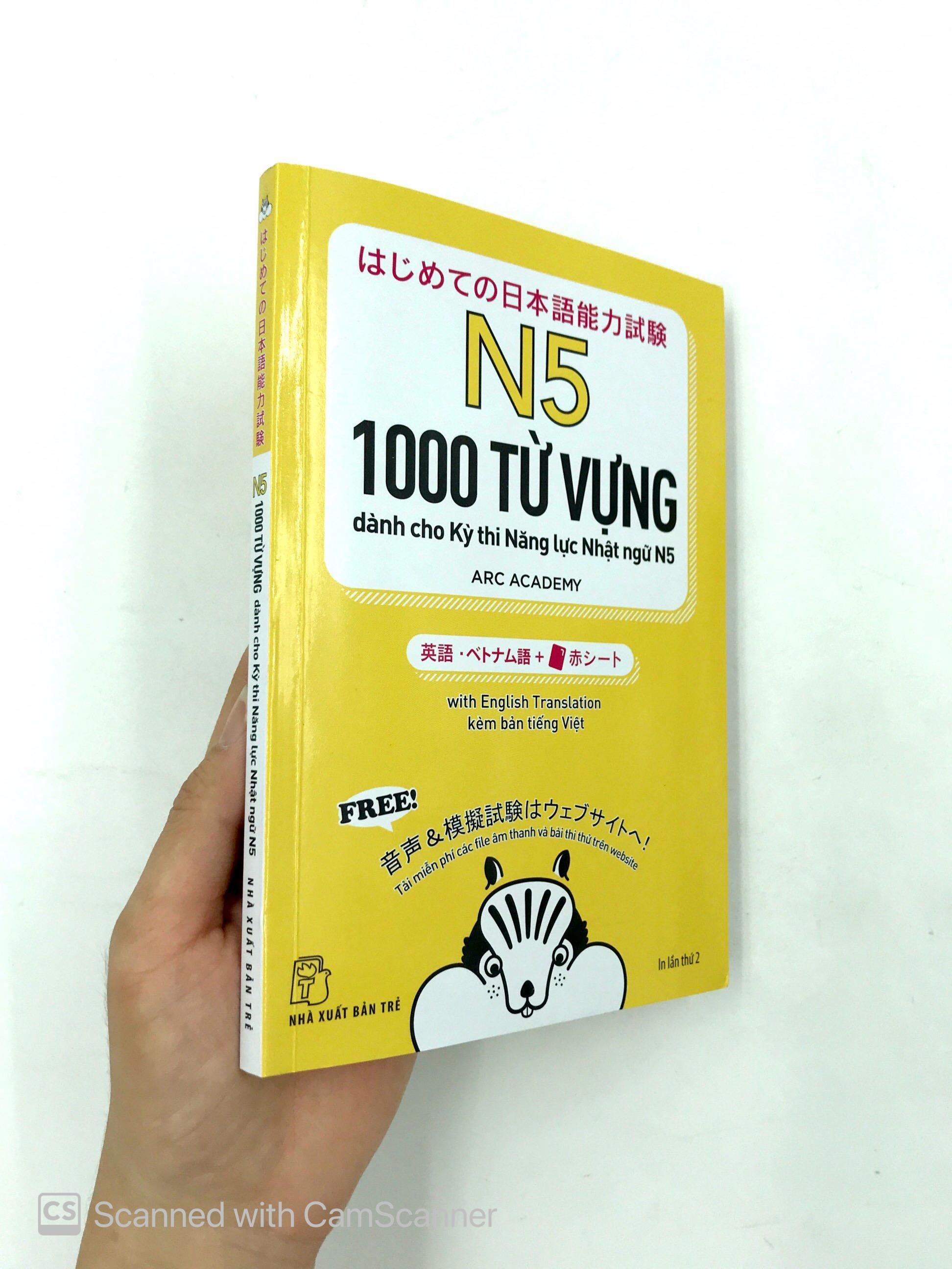 1000 Từ Vựng Cần Thiết Cho Kỳ Thi Năng Lực Nhật Ngữ N5