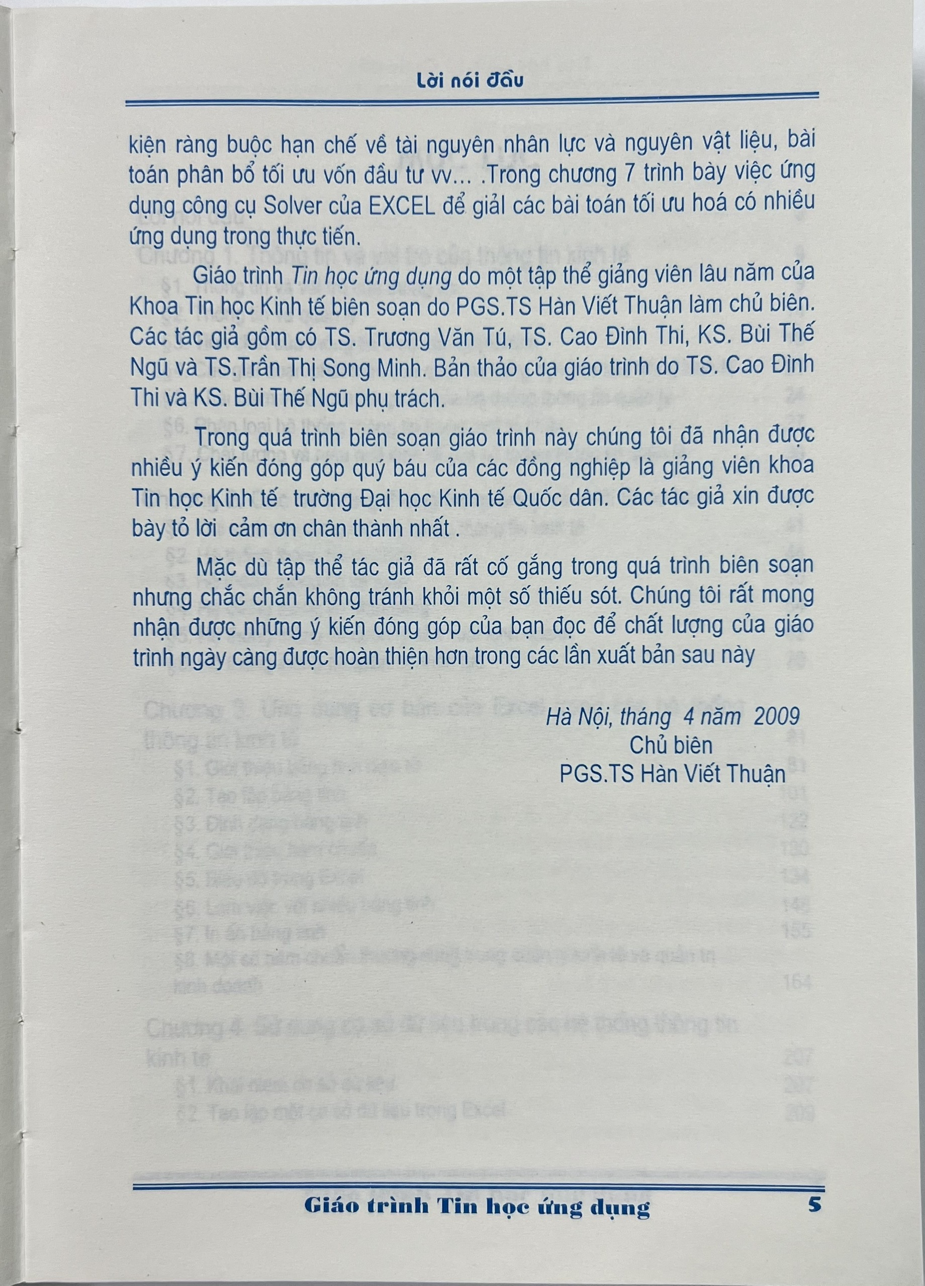 Sách - Giáo Trình Tin Học Ứng Dụng (Tái bản lần thứ hai, có chỉnh sửa bổ sung)