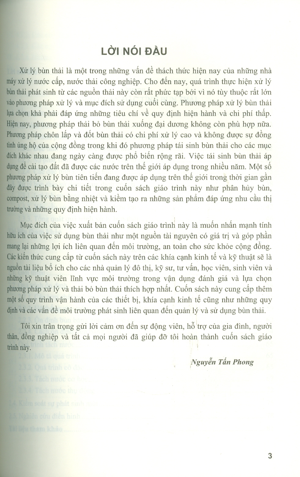 Giáo Trình Kỹ Thuật Xử Lý Bùn