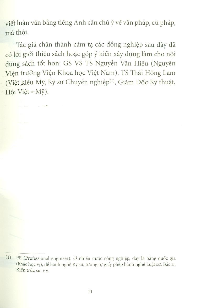Viết Luận Văn Khoa Học Bằng Tiếng Anh - Writing A Scientific Paper In English