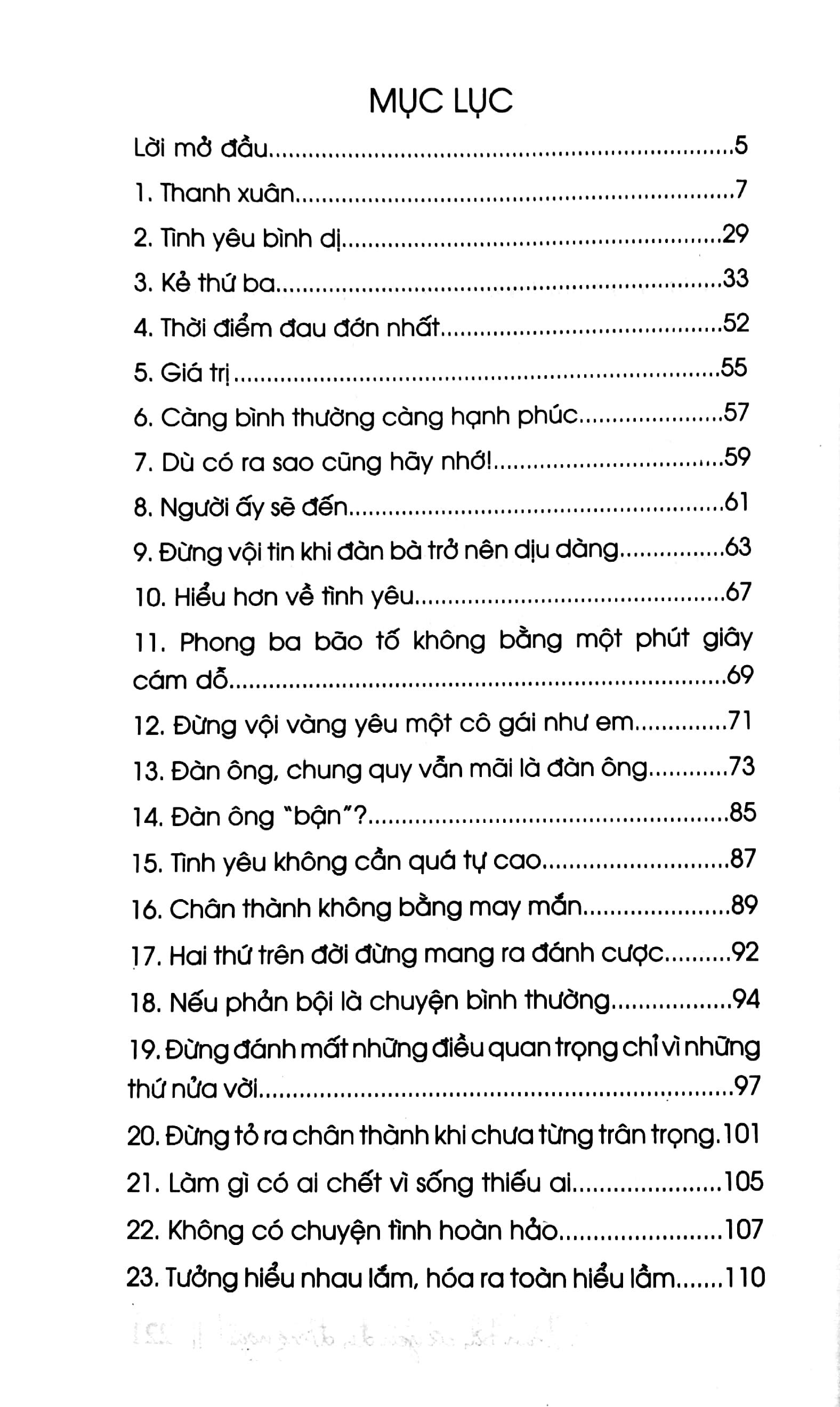 Đàn Bà, Cứ Yêu Đi, Đừng Ngại