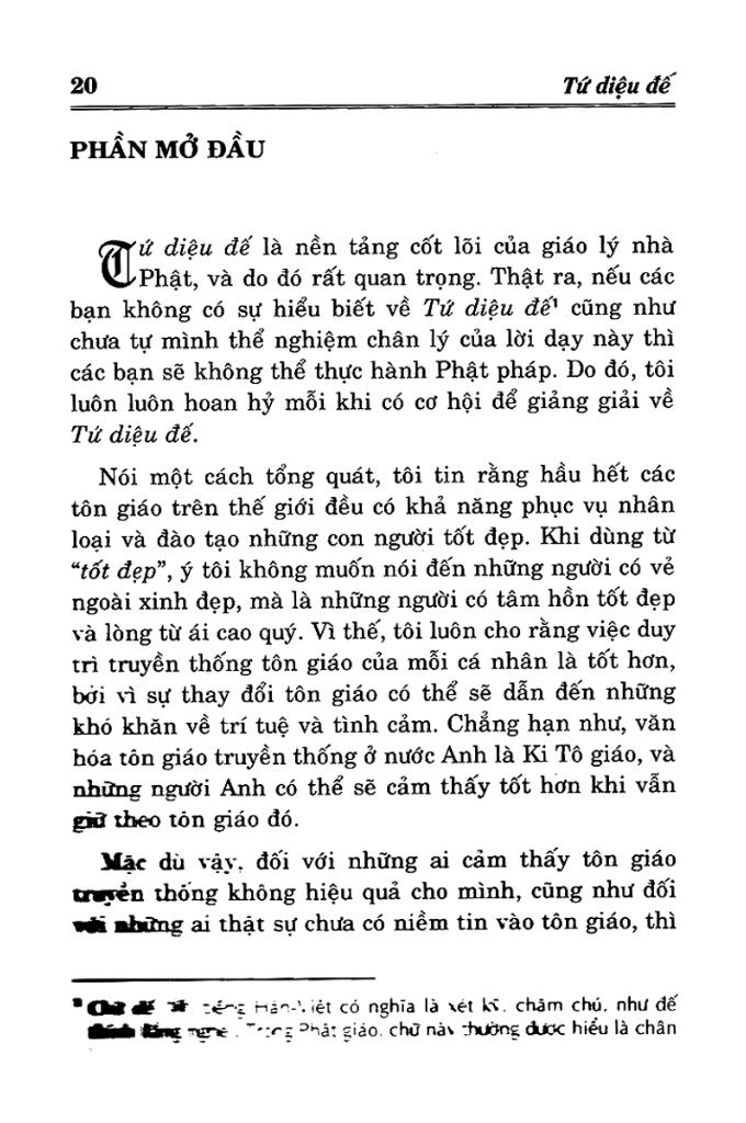 Tứ Diệu Đế - Nền Tảng Những Lời Phật Dạy