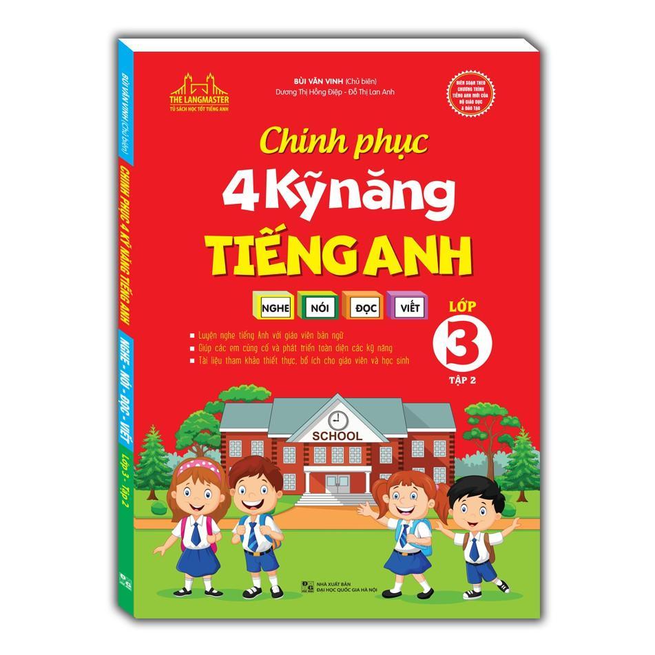 Sách - Chinh Phục 4 Kỹ Năng Tiếng Anh Nghe - Nói - Đọc - Viết Lớp 3 - Combo 2 Tập - Minh Thắng