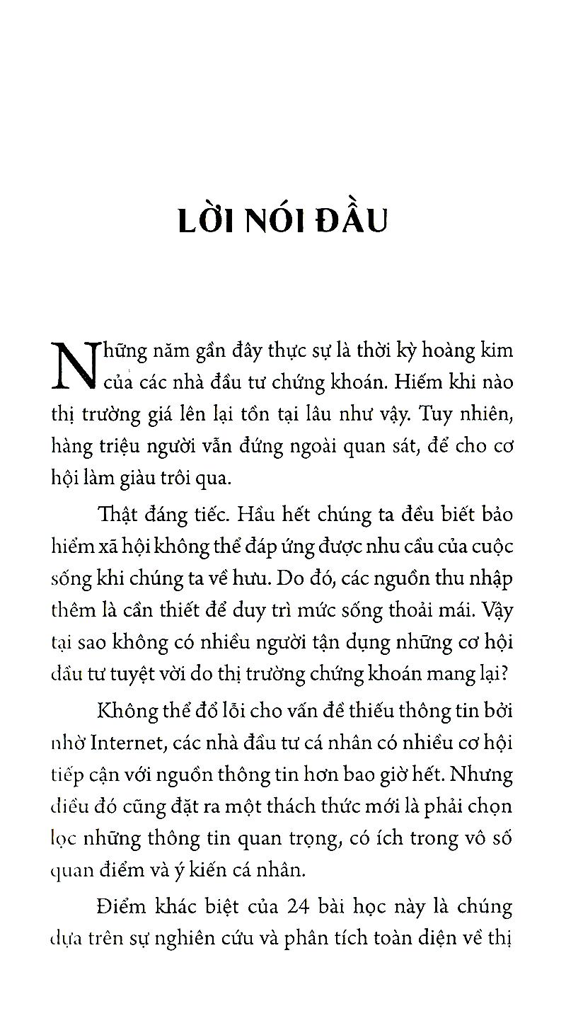 24 Bài Học Sống Còn Để Đầu Tư Thành Công Trên Thị Trường Chứng Khoán (Tái Bản)