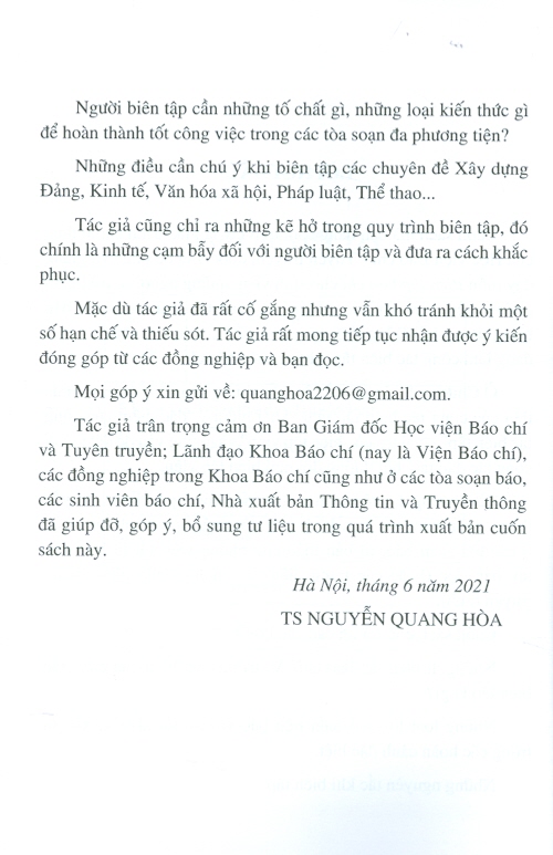 Biên Tập Báo Chí (Tái bản lần thứ 3 có bổ sung, chỉnh sửa)