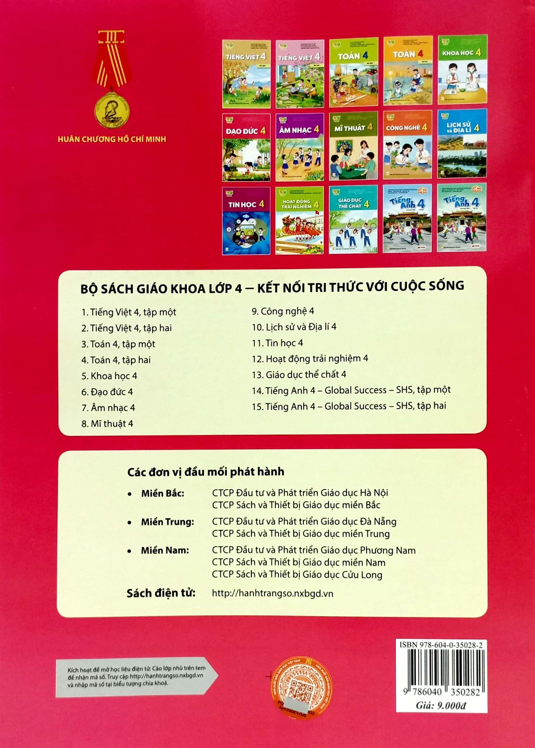 Sách Giáo Khoa Đạo Đức 4 (Kết Nối Tri Thức) (Chuẩn)