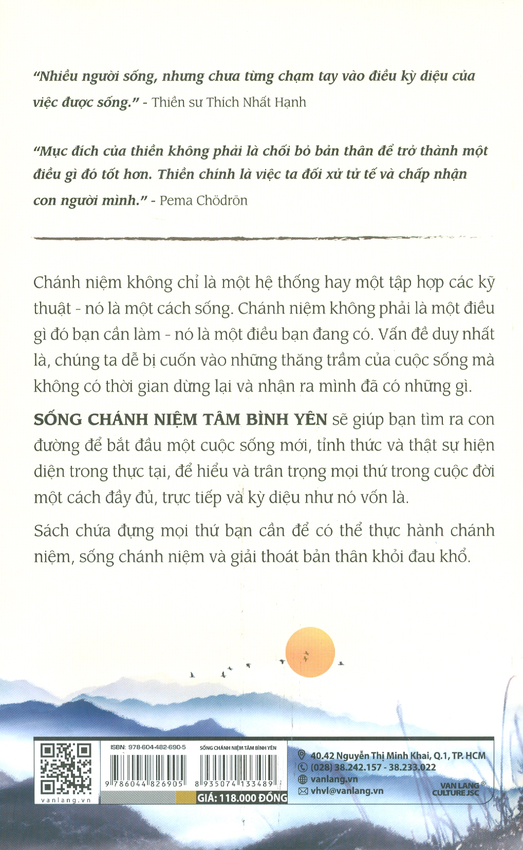 Sống Chánh Niệm, Tâm Bình Yên (Hạnh phúc do thấu hiểu, tĩnh lặng từ bình tâm)