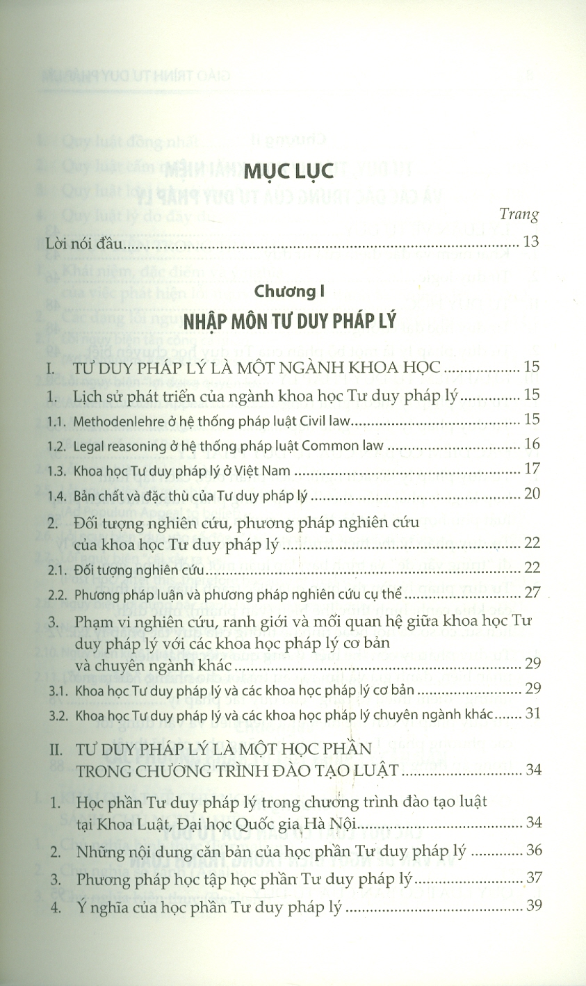 GIÁO TRÌNH TƯ DUY PHÁP LÝ - PGS. TS. Nguyễn Minh Tuấn, PGS. TS. Nguyễn Hoàng Anh (Đồng chủ biên) - Tái bản - (bìa mềm)