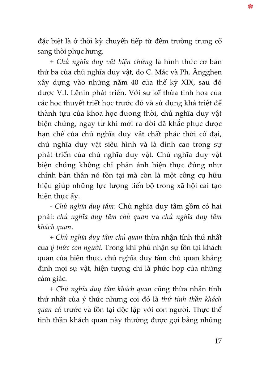 Giáo trình Triết học (Dùng cho khối không chuyên ngành triết học trình độ đào tạo thạc sĩ, tiến sĩ các ngành khoa học tự nhiên, công nghệ) - bản in 2025