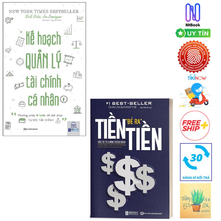 Combo Kế Hoạch Quản Lý Tài Chính Cá Nhân - "Phương Pháp 9 Bước Để Đặt Được Tự Do Tài Chính" Và Tiền Đẻ Ra Tiền: Đầu Tư Tài Chính Thông Minh ( tặng sổ tay)