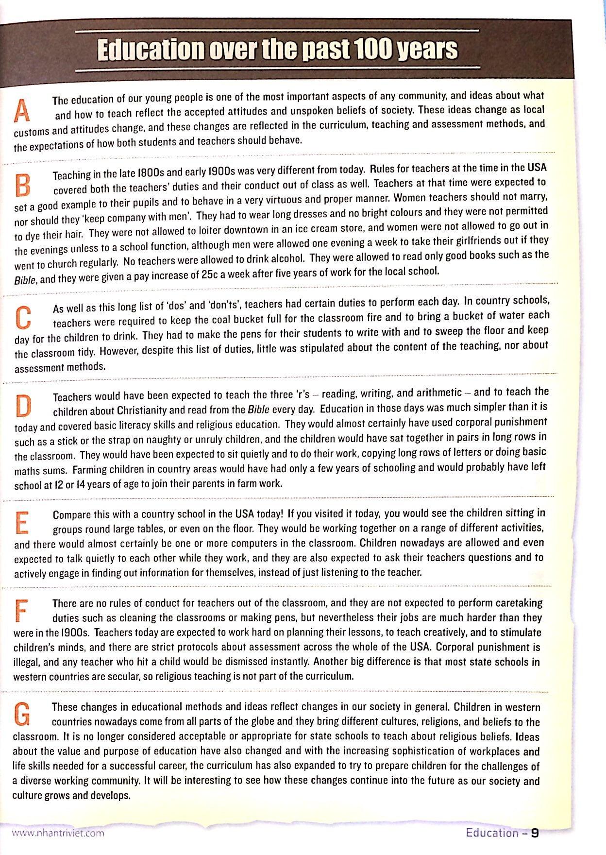Lessons For IELTS Reading (Tái Bản 2023)