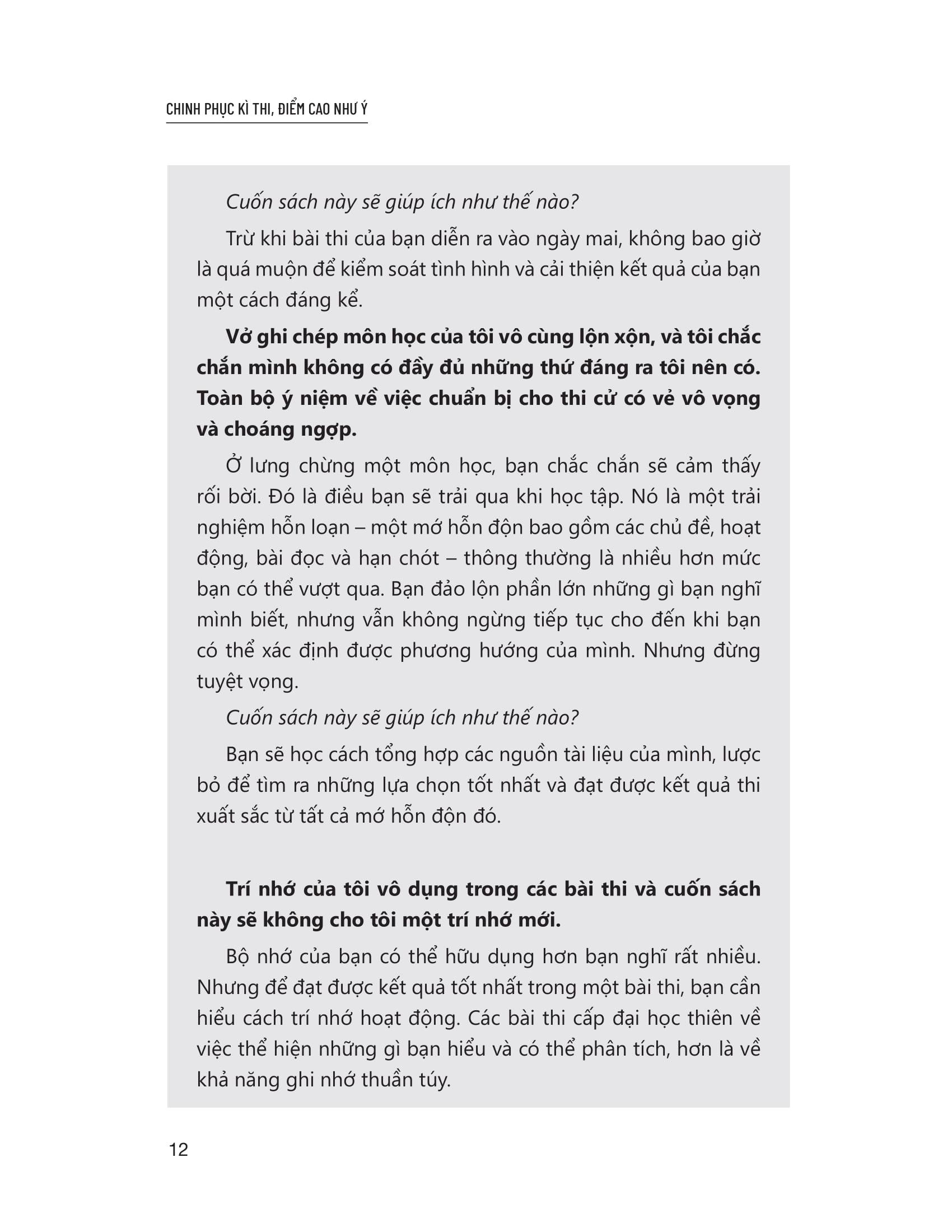 Sách - Chinh Phục Kì Thi - Điểm Cao Như Ý