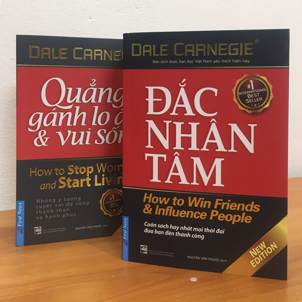 Sách - Combo 2 Cuốn Sách: Đắc Nhân Tâm (Khổ Lớn) + Quẳng Gánh Lo Đi Và Vui Sống (Khổ Lớn) - (Tái Bản)