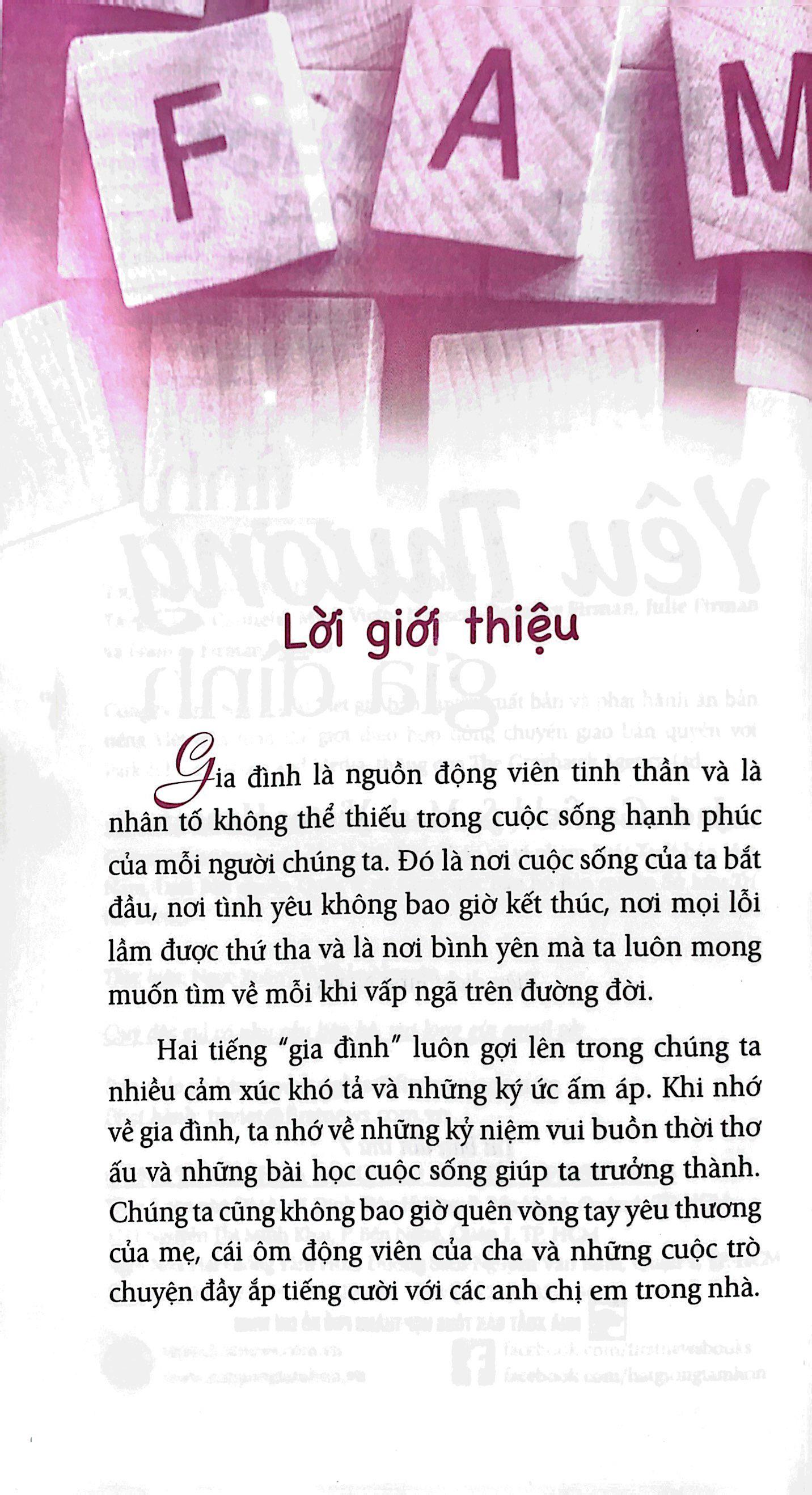 Tình Yêu Thương Gia Đình (Tái Bản)