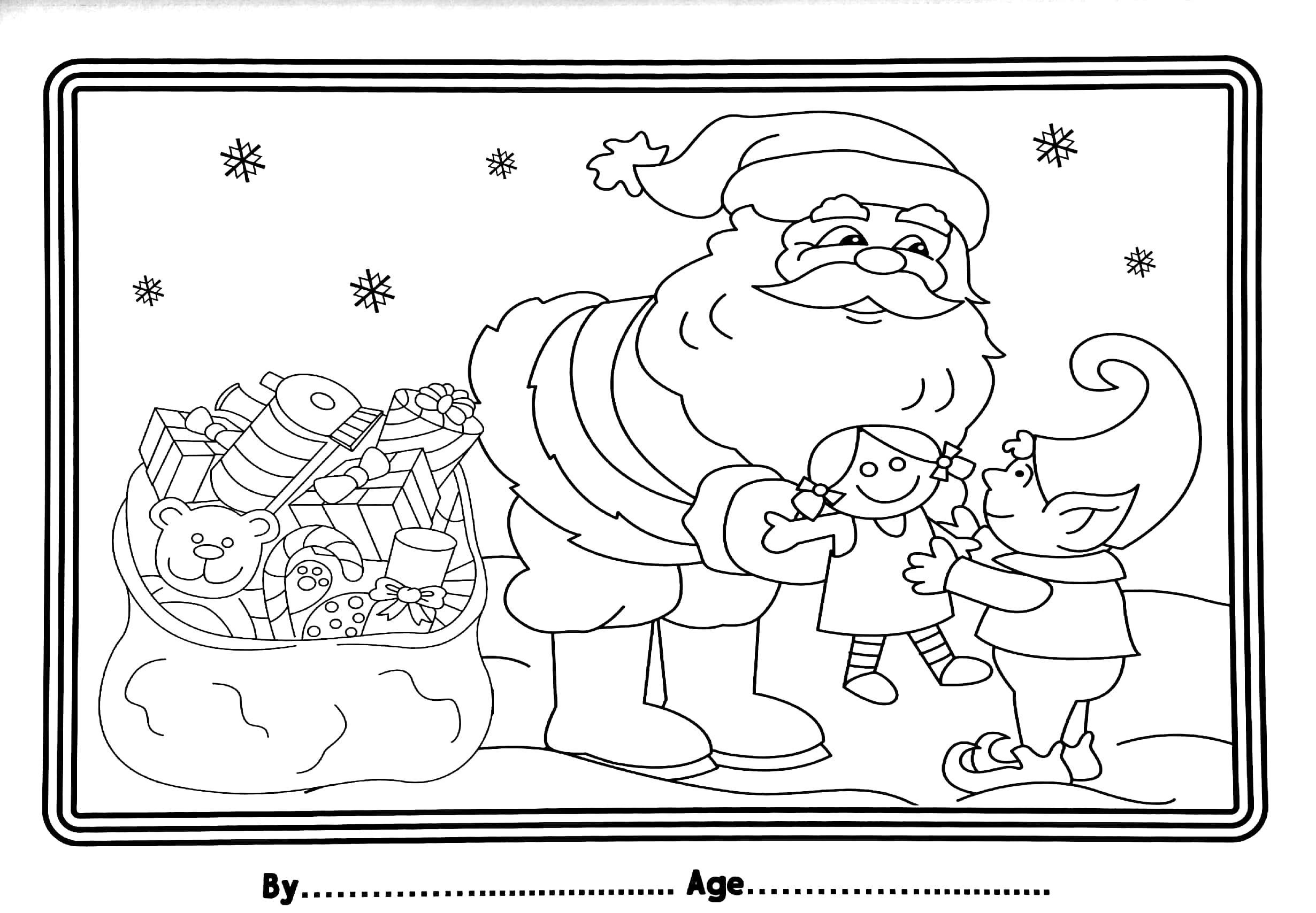 I Love To Colour My Placemat - Christmas (Red)