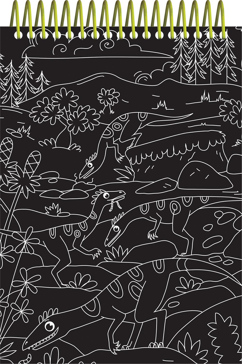 Scratch & Colour Dinosaurs
