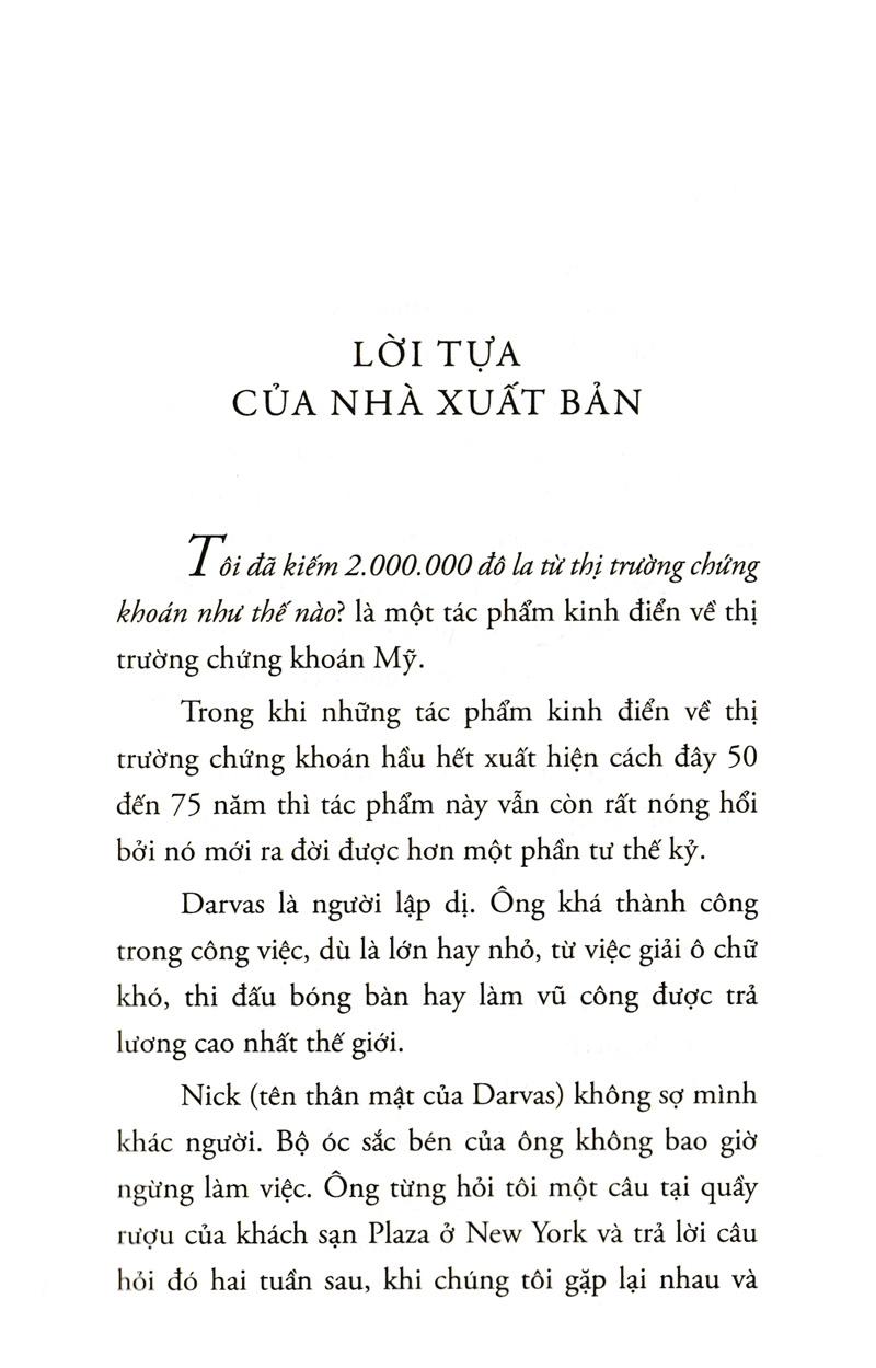 Tôi Đã Kiếm 2.000.000 Đô La Từ Thị Trường Chứng Khoán Như Thế Nào? (Tái Bản 2021)