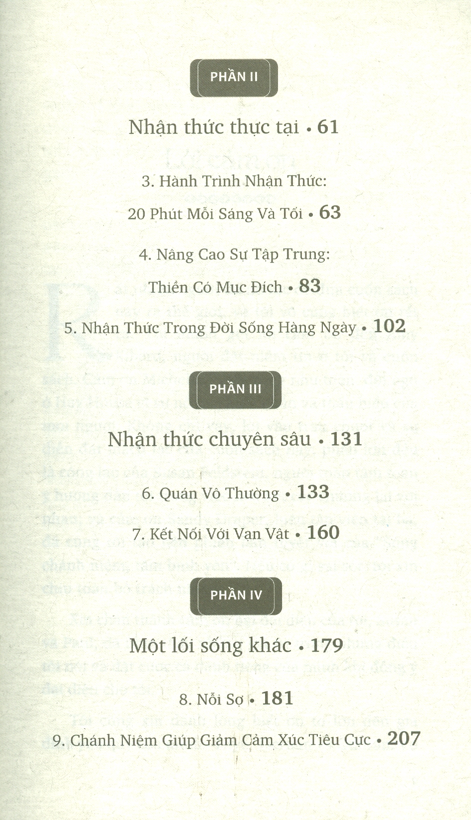 Sống Chánh Niệm, Tâm Bình Yên (Hạnh phúc do thấu hiểu, tĩnh lặng từ bình tâm)
