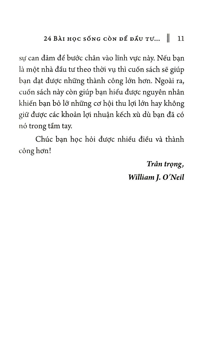 24 Bài Học Sống Còn Để Đầu Tư Thành Công Trên Thị Trường Chứng Khoán (Tái Bản)