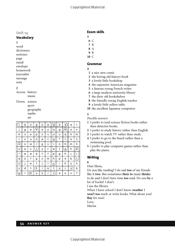Objective KET Workbook with Answers