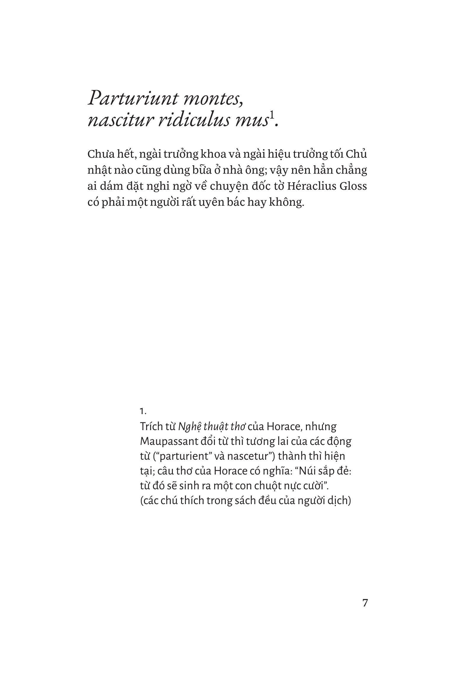 Đốc tờ Héraclius Gloss - Guy de Maupassant